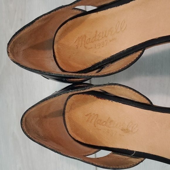 Madewell Womens D'orsay Comfort Work Loafer Pointed Toe Flats Leather shoes sz 7 - Picture 6 of 12